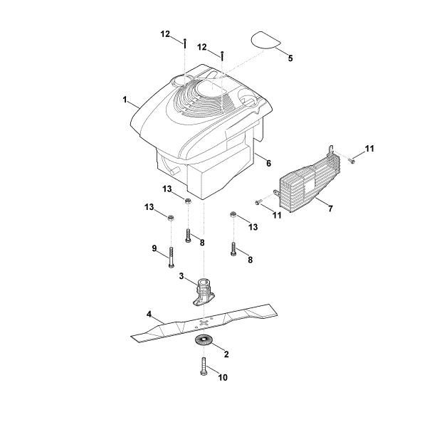Slika C - Motor, nož MB 2.0 RC