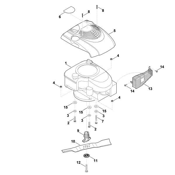 Slika D - Motor, nož MB 443.0 C