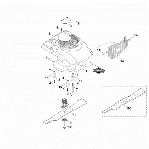 Slika D - Motor, nož MB 448.0