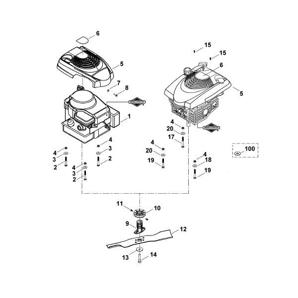 Slika D - Motor, nož MB 465