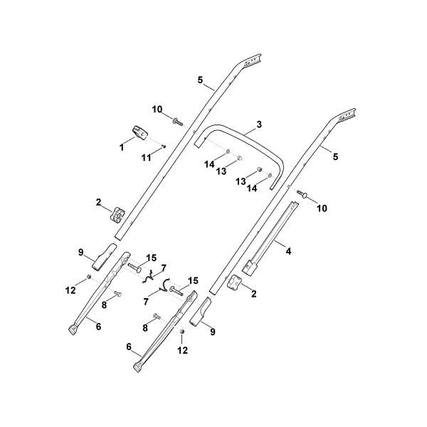 Slika B - Spodnji del krmila MB 545.0 VR