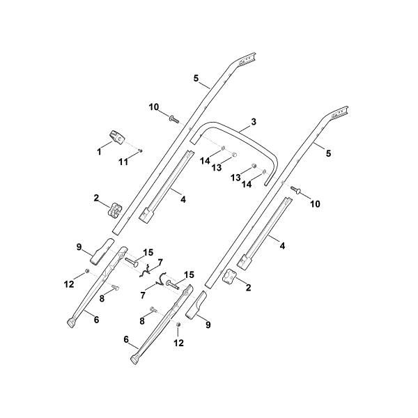 Slika B - Spodnji del krmila MB 545.1 V