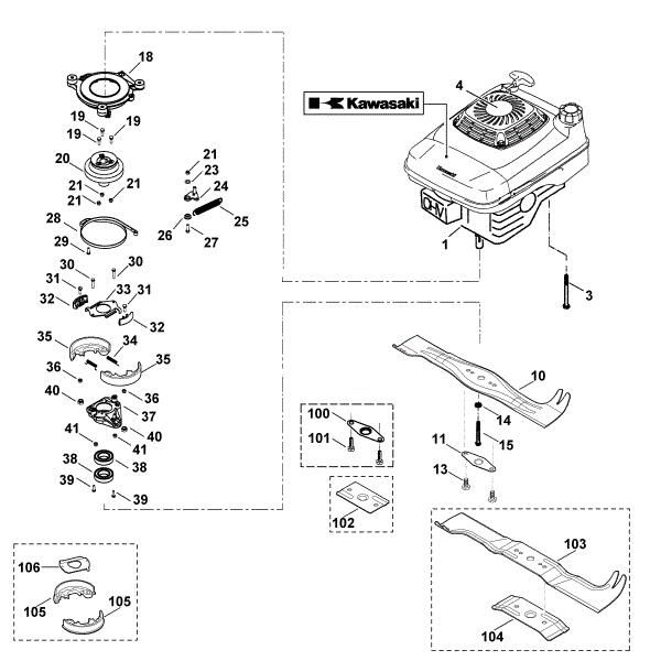 Slika E - Motor, nož MB 555 KS