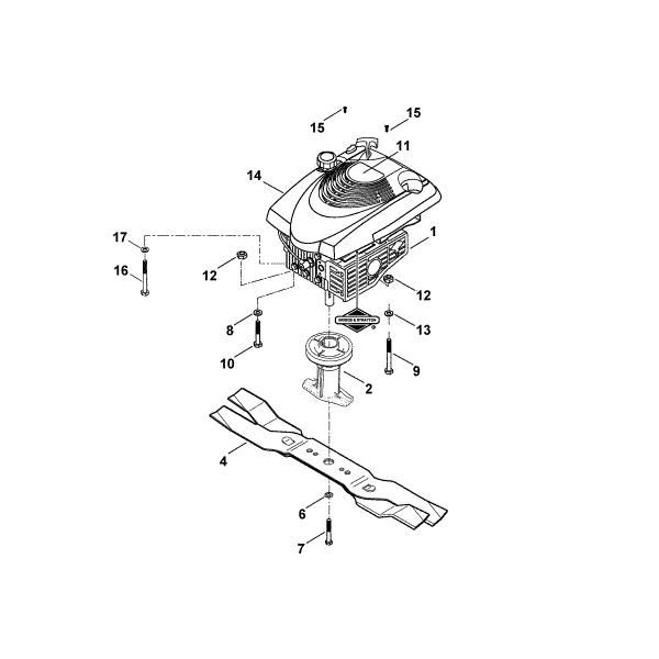 Slika E - Motor, nož MB 555 MQ
