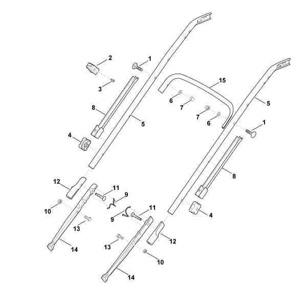 Slika B - Spodnji del krmila MB 650.1 V