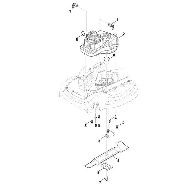 Slika D - Motor, nož ME 235.0
