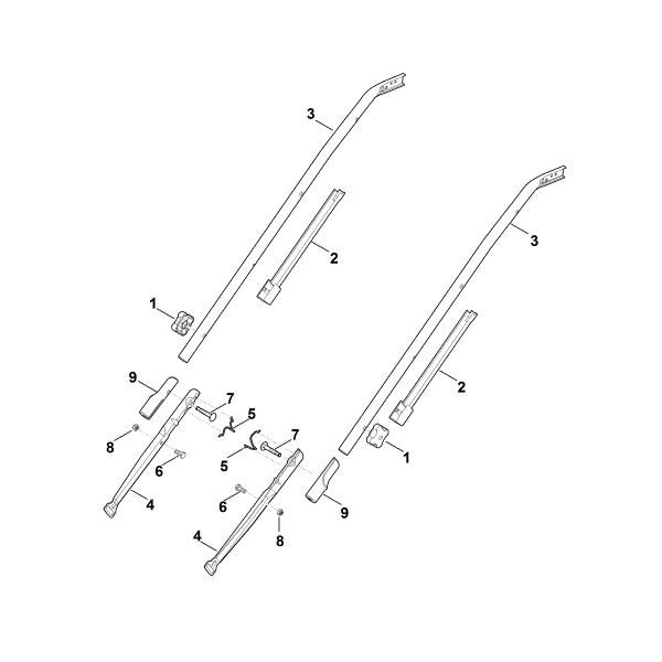 Slika B - Spodnji del krmila ME 545.0 V