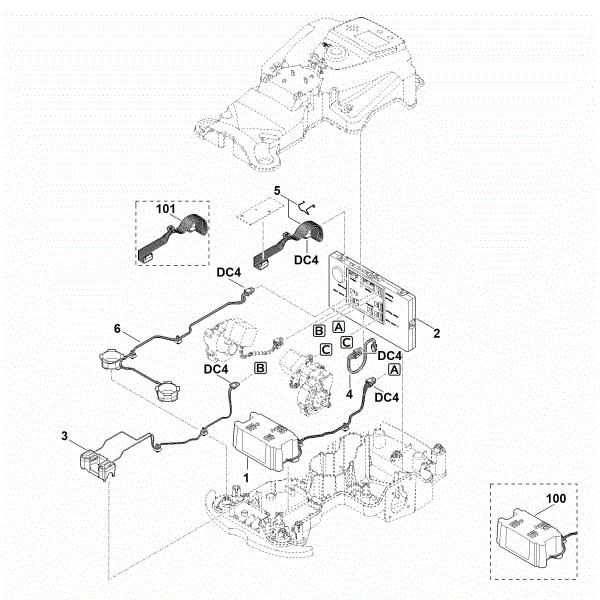 Slika E - Elektricni deli MI 422.0 P