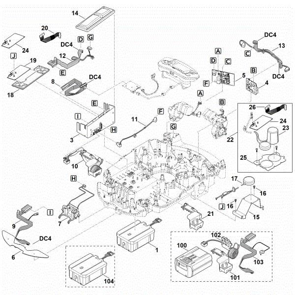 Slika E - Elektricni deli MI 632.1 C