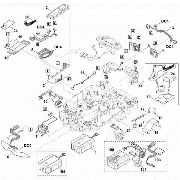 Slika E - Elektricni deli MI 632.1 PC