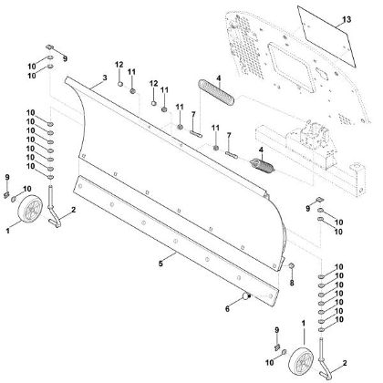 Slika A - Snežni plug ASP 125.0