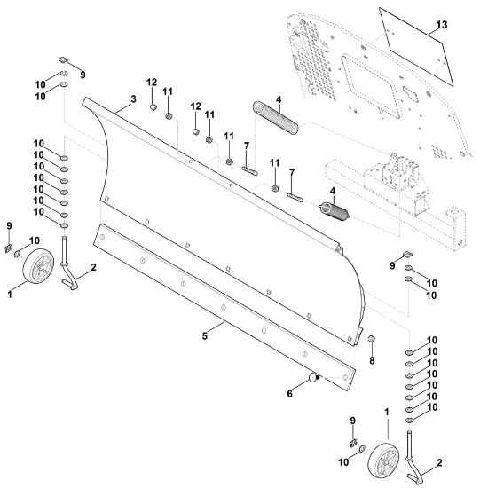 Slika A - Snežni plug ASP 125.0