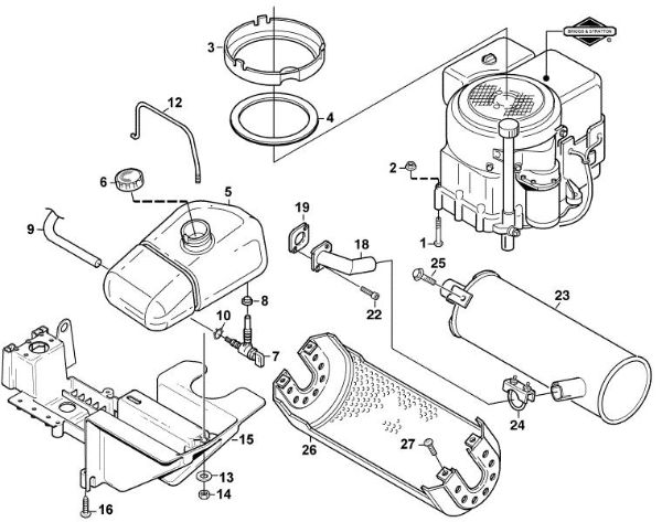 Slika I - Motor MF 440