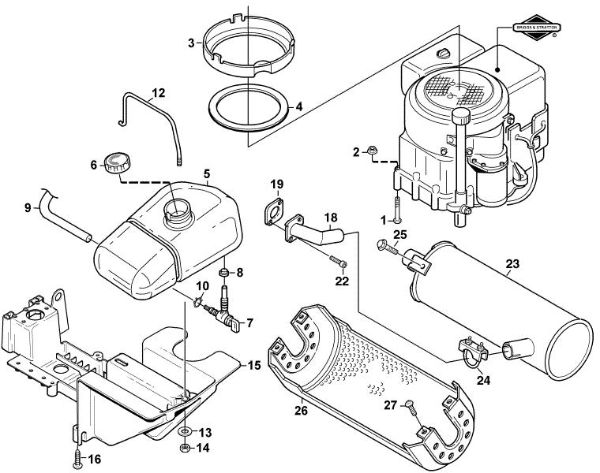 Slika I - Motor MF 460