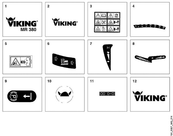 MR MR 380 N - Nalepka della Marca Viking
