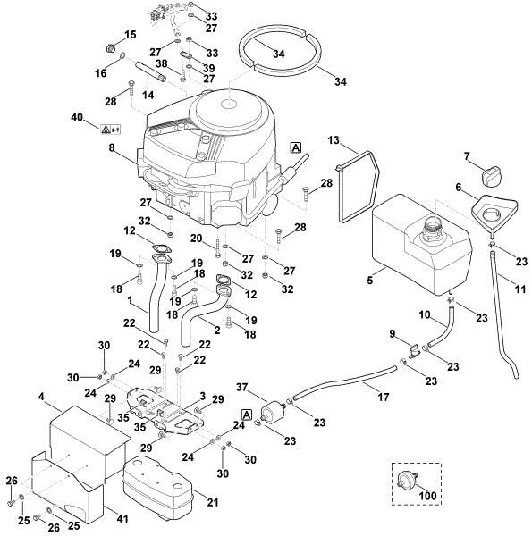 Slika I - Motor, rezervoar MT 5097.0 Z
