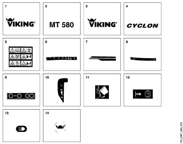 MT MT 580 O - Nalepka della Marca Viking