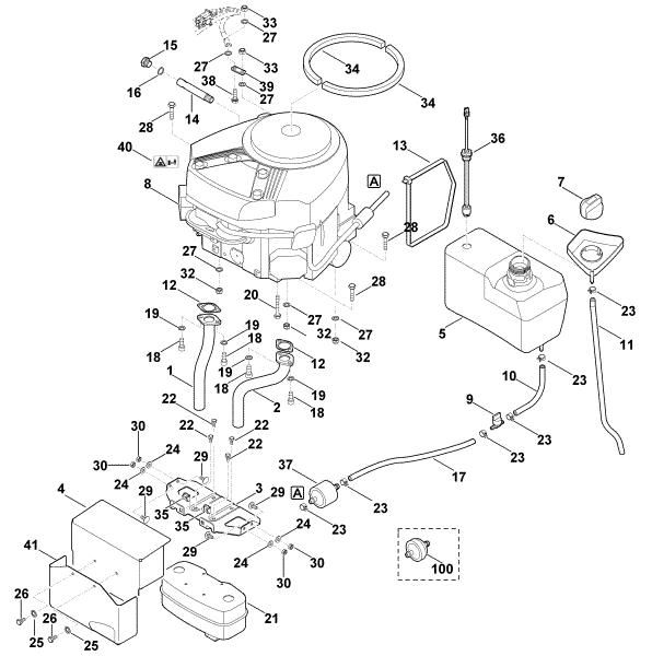 Slika I - Motor, rezervoar MT 6127.0 ZL