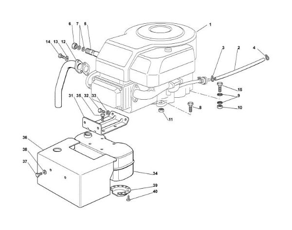 Slika E - Motor 15,5 KM MT 780