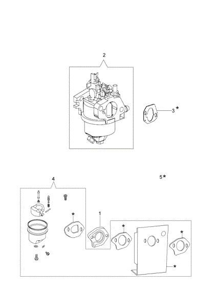 Carburetor G 48 TK ALLROAD (K500) Lawnmower