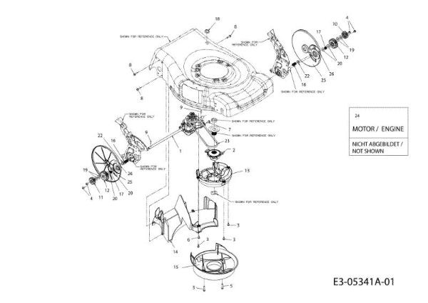 Rear axle G 55 VBX 4-IN-1 Cat. 2010 Lawnmower