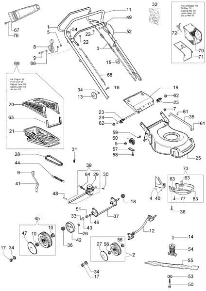 Illustrated parts list (From June 2007) G 48 TBG Lawnmower
