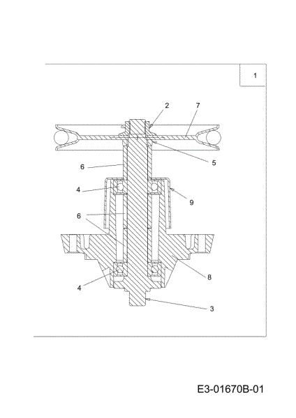 Blades support (2/2) KROSSER 92/16 H Cat. 2010 Garden tractor