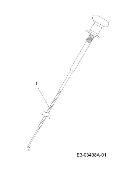 Starter cable KROSSER 105/22 H Cat. 2010 Garden tractor