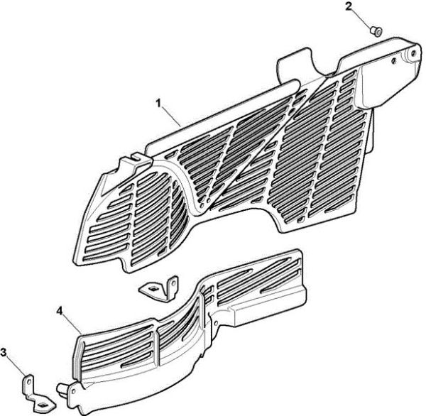 Belt guard (Only for French market) OM 63C/6,5M France Cat.2010 Garden tractor (only for the French market)