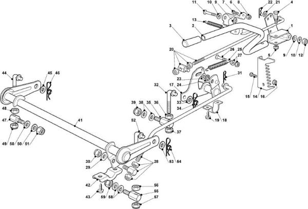 Cutting plate lifting OM 93C/13,5M Cat.2010 Garden tractor