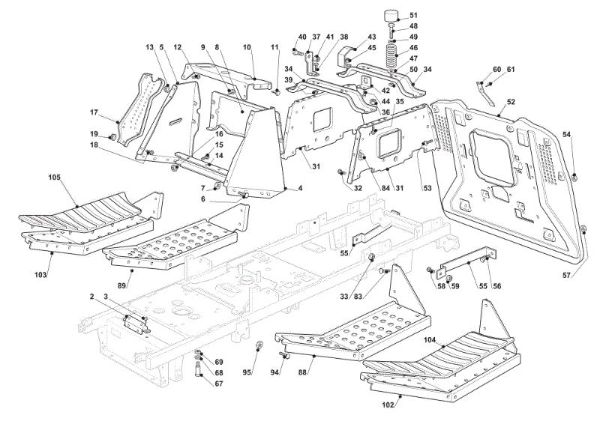 Frame OM 93C/13,5H Cat.2010 Garden tractor