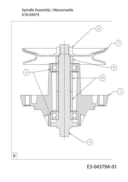 Blades support TORNADO 95/11,5 T Cat.2010 Garden tractor