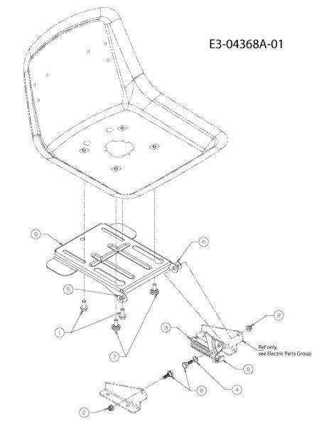 Seat support KROSSER 80/12,5 T Cat.2010 Garden tractor