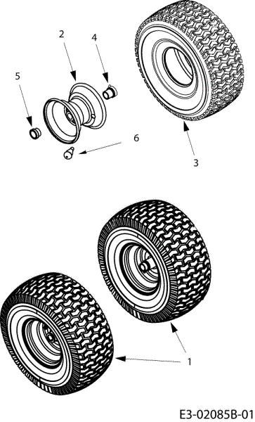 Front wheels KROSSER 92/13,5 T Cat.2010 Garden tractor