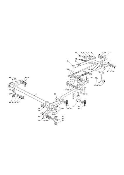 Cutting plate lifting OM 101C/16K H Cat.2011 Garden tractor