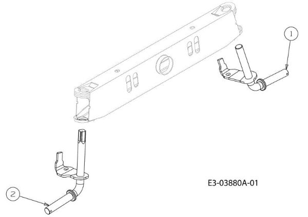 Front axle (2/2) KROSSER 92/13 T Cat.2011 Garden tractor