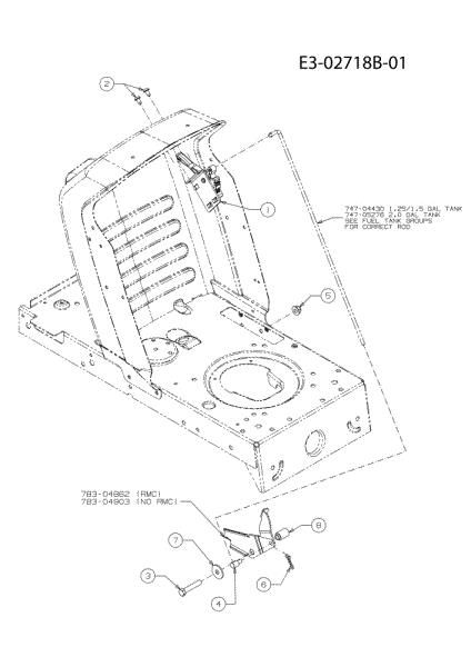 Pedals TORNADO 95/11,5 T Cat.2011 Garden tractor