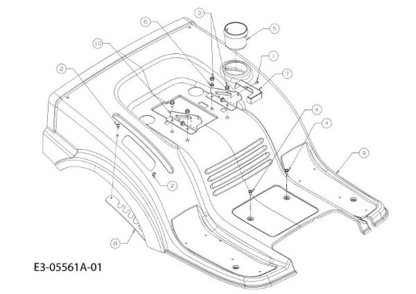 Rear body KROSSER 92/15,5 H Cat.2011 Garden tractor