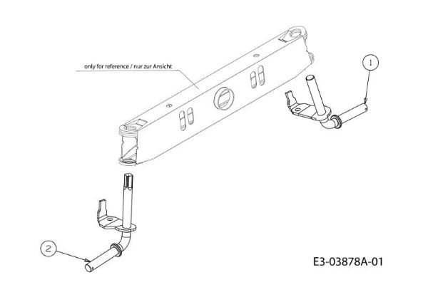 Front axle (2/2) TORNADO 97/13 T Cat.2011 Garden tractor