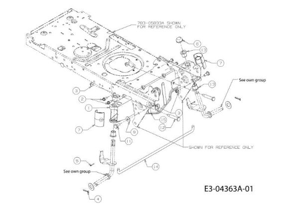 Front axle (1/2) TORNADO 108/15,5 T Cat.2011 Garden tractor