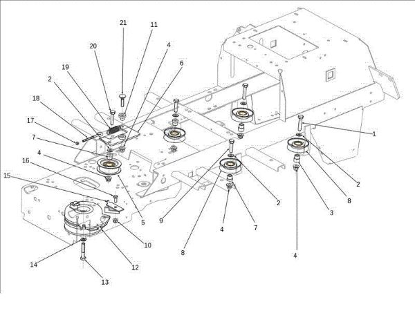 Clutch pulley OM 106J/15,5H Cat.2011 Garden tractor
