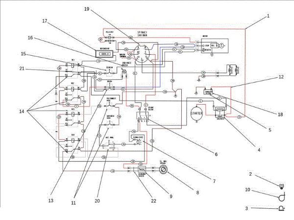 Electric diagram OM 106J/24H 4X4 Cat.2011 Garden tractor