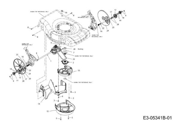 Rear axle G 55 VBX 4-IN-1 Cat. 2012 Lawnmower