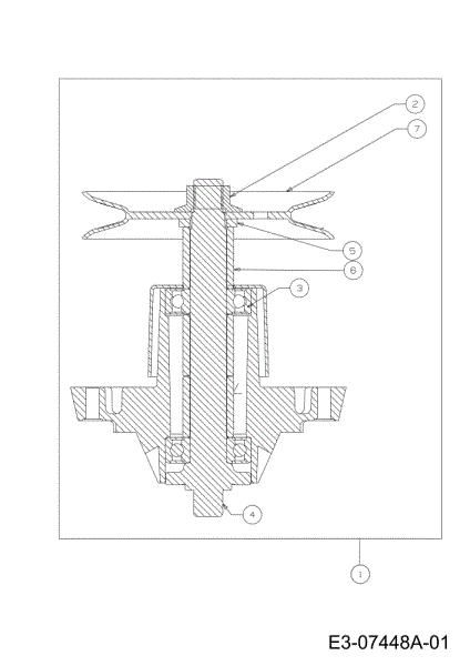 Blades support (1/2) KROSSER 92/13 T Cat.2012 Garden tractor