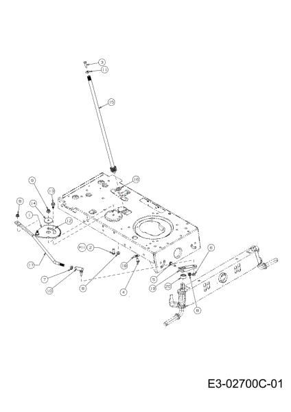 Steering assembly TORNADO 95/11,5 T Cat.2012 Garden tractor