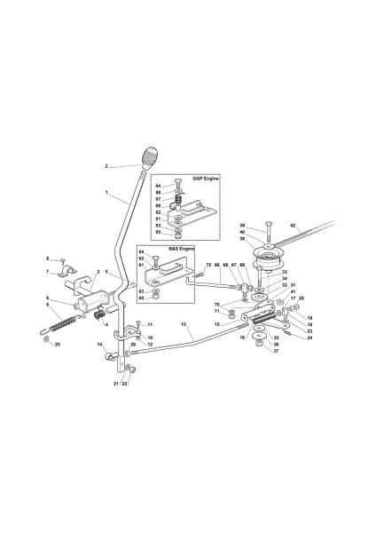 Cutting plate (1) OM 72C/13H Cat.2012 Garden tractor