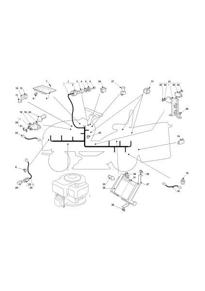 Electrical parts OM 101C/16K M Cat.2012 Garden tractor