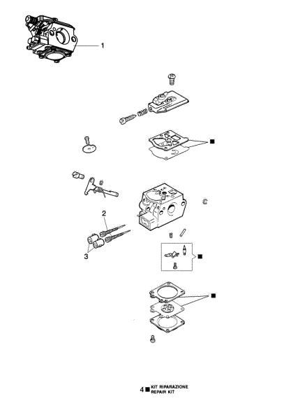 Carburetor WT-1053 BCF 430 Brushcutter