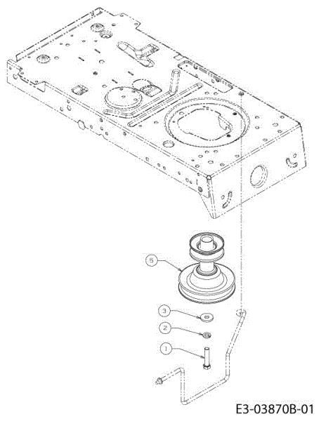 Lever and engine pulley KROSSER 80/12,5 T Cat.2013 Garden tractor