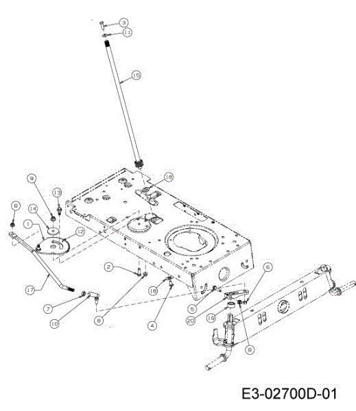 Steering assembly KROSSER 92/13,5 T Cat.2013 Garden tractor